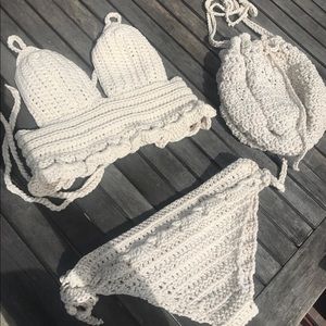 Bikini and beach bag